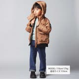 【撥水加工】タフタフラップポケットフードダウンコート(95~150cm) | BeBe | 詳細画像2