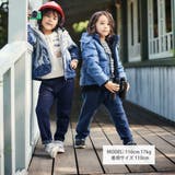 【撥水加工】タフタフラップポケットフードダウンコート(95~150cm) | BeBe | 詳細画像7