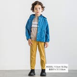 【撥水加工】バックロゴタフタフード付きブルゾン(90~150cm) | BeBe | 詳細画像2 