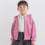 ベロアフード付きリボンポケットパーカー(90~150cm) | BeBe | 詳細画像1