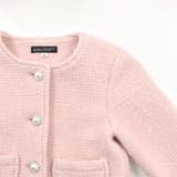 【お揃い】ラメボアパールボタンノーカラージャケット(100~160cm) | BeBe | 詳細画像12 