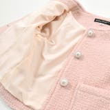 【お揃い】ラメボアパールボタンノーカラージャケット(100~160cm) | BeBe | 詳細画像15 