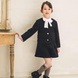 【お揃い】ラメボアパールボタンノーカラージャケット(100~160cm) | BeBe | 詳細画像3 