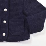 【お揃い】ラメボアパールボタンノーカラージャケット(100~160cm) | BeBe | 詳細画像8 