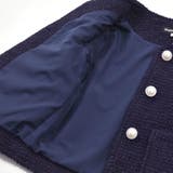 【お揃い】ラメボアパールボタンノーカラージャケット(100~160cm) | BeBe | 詳細画像9 