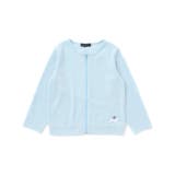 ブルー | 針抜きテレコカットソー長袖カーディガン(90~160cm) | BeBe