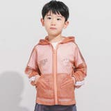 【防虫加工】メッシュロゴテープパーカー・巾着付き(90~140cm) | BeBe | 詳細画像1 