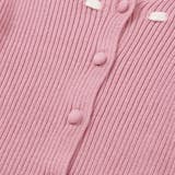 ラインリボンくるみボタンニット長袖カーディガン(90~150cm) | BeBe | 詳細画像12 
