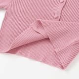 ラインリボンくるみボタンニット長袖カーディガン(90~150cm) | BeBe | 詳細画像14 