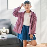 シャイニータフタバックフリルフードブルゾン(90~150cm) | BeBe | 詳細画像3 