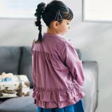 シャイニータフタバックフリルフードブルゾン(90~150cm) | BeBe | 詳細画像5 