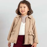 チェックタフタペプラムフード付きブルゾン(90~150cm) | BeBe | 詳細画像1 