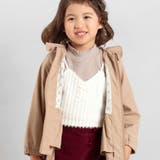 チェックタフタペプラムフード付きブルゾン(90~150cm) | BeBe | 詳細画像3 