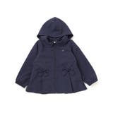 チェックタフタペプラムフード付きブルゾン(90~150cm) | BeBe | 詳細画像7 