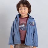 【撥水】ヴィンテージタフタワッペン付きフードブルゾン(90~150cm) | BeBe | 詳細画像1 