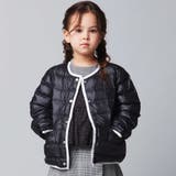 パイピング配色タフタライトダウンブルゾン(90~160cm) | BeBe | 詳細画像1