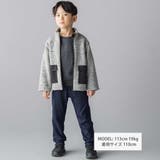 アウトポケットメランジジップブルゾン | BeBe | 詳細画像2 