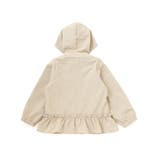 【撥水加工】サッカーチェックフード付きペプラムブルゾン(90~150cm) | BeBe | 詳細画像10 