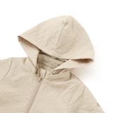 【撥水加工】サッカーチェックフード付きペプラムブルゾン(90~150cm) | BeBe | 詳細画像11 