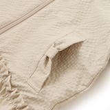 【撥水加工】サッカーチェックフード付きペプラムブルゾン(90~150cm) | BeBe | 詳細画像16 