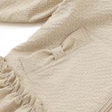 【撥水加工】サッカーチェックフード付きペプラムブルゾン(90~150cm) | BeBe | 詳細画像17 