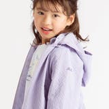 【撥水加工】サッカーチェックフード付きペプラムブルゾン(90~150cm) | BeBe | 詳細画像6 