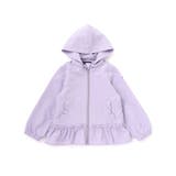 【撥水加工】サッカーチェックフード付きペプラムブルゾン(90~150cm) | BeBe | 詳細画像7 