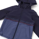 【撥水加工】リップストップフード付きバイカラーロゴブルゾン(90~150cm) | BeBe | 詳細画像12 