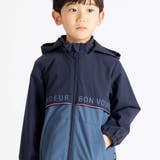 【撥水加工】リップストップフード付きバイカラーロゴブルゾン(90~150cm) | BeBe | 詳細画像5 