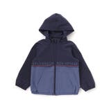 【撥水加工】リップストップフード付きバイカラーロゴブルゾン(90~150cm) | BeBe | 詳細画像7 