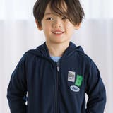 【抗菌防臭 UVカット】ミラノリブワッペン付きフード長袖ZIPカーディガン(90… | BeBe | 詳細画像3 