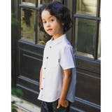 コットンオックスくるみボタンシャツ(80~150cm) | BeBe | 詳細画像3 