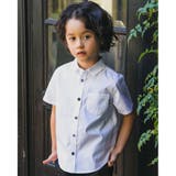 コットンオックスくるみボタンシャツ(80~150cm) | BeBe | 詳細画像4 