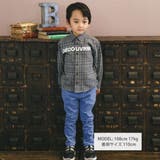 ネルチェックロゴプリントシャツ(90~150cm) | BeBe | 詳細画像2