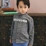 ネルチェックロゴプリントシャツ(90~150cm) | BeBe | 詳細画像3