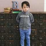 ネルチェックロゴプリントシャツ(90~150cm) | BeBe | 詳細画像4