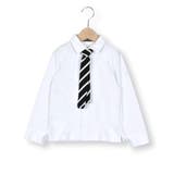 ニットタイ付きスムースシャツ(90~130cm) | BeBe | 詳細画像1