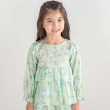 グリーン系 | フレンチ アイリスティアードフリルブラウス | BeBe