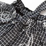 【お揃い】先染めチェックローズプリントフリルブラウス(90~160cm) | BeBe | 詳細画像12 