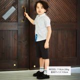 ポイント配色オックス半袖レギュラーシャツ(90~140cm) | BeBe | 詳細画像2 