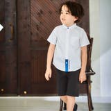 ポイント配色オックス半袖レギュラーシャツ(90~140cm) | BeBe | 詳細画像3 