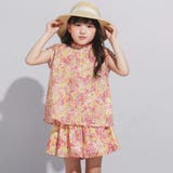 【DEVEAUX】水彩風花柄シャーリングブラウス(90~140cm) | BeBe | 詳細画像3