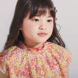 【DEVEAUX】水彩風花柄シャーリングブラウス(90~140cm) | BeBe | 詳細画像5