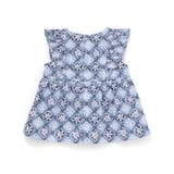 【お揃い】復刻アーカイブタイル柄肩フリルブラウス(100~150cm) | BeBe | 詳細画像9