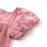 フラワー刺しゅうダブルガーゼバルーン袖ブラウス(90~150cm) | BeBe | 詳細画像10