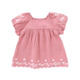フラワー刺しゅうダブルガーゼバルーン袖ブラウス(90~150cm) | BeBe | 詳細画像7