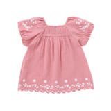 フラワー刺しゅうダブルガーゼバルーン袖ブラウス(90~150cm) | BeBe | 詳細画像8