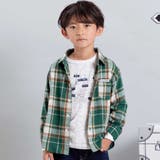 ネルチェック袖ロールアップ長袖シャツ(100~140cm) | BeBe | 詳細画像1