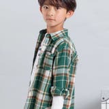 ネルチェック袖ロールアップ長袖シャツ(100~140cm) | BeBe | 詳細画像4