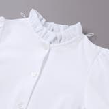 フリル襟ボウタイ付きスムース長袖ブラウス(110~130cm) | BeBe | 詳細画像11